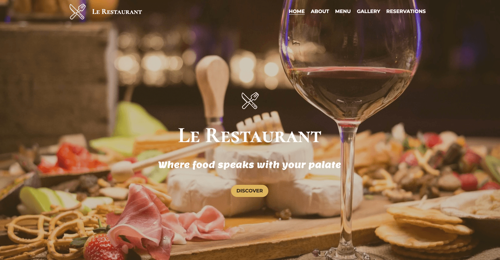null Le Restaurant Template for Food Marketing